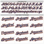 Custom Name and Number Personalized Baseball Jersey, White Navy-Orange Authentic Raglan Sleeves Personalized White Navy-Orange
