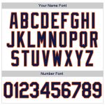Customizable Baseball Jersey Shirt with Name and Number - Personalized White Navy-Orange Authentic Throwback Rib-Knit Personalized