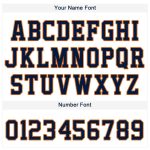 Custom Name and Number Personalized Navy-Orange Baseball Jersey for Team Personalized White Navy-Orange Baseball Jersey Team