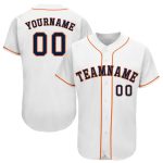 Custom Name and Number Personalized Navy-Orange Baseball Jersey for Team Personalized White Navy-Orange Baseball Jersey Team