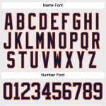 Custom Name and Number Personalized Hockey Jersey - White Navy-Orange Lace Neck Team Jersey Personalized White Navy-Orange