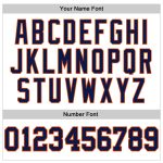 Custom Team Long Sleeve Performance T-Shirt - Personalized White Navy-Orange with Name and Number Personalized White Navy-Orange