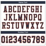 Personalized Authentic Football Jersey - White Navy-Orange Mesh Design Personalized White Navy-Orange Mesh Authentic Football