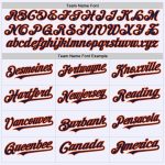 Custom Mesh Baseball Jersey with Personalized Name and Number - White Navy-Orange Authentic Throwback Team Apparel Personalized
