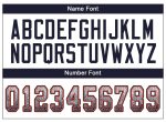 Custom Personalized Football Jersey - White Navy Orange Mesh - Team Name & Number Personalized White Navy-Orange Mesh Drift