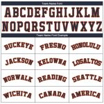 Custom Team Performance T-Shirt with Personalized Name and Number - White Navy Orange Personalized White Navy-Orange Performance