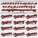 Personalized Softball Jersey Unisex Two-Button in White, Navy, and Orange Personalized White Navy-Orange Two-Button Unisex