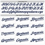 Custom Personalized Baseball Jersey - Authentic Sleeveless White Navy Pinstripe with Gray Team Name and Number Personalized