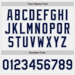 Custom Name Number Personalized Bomber Varsity Letterman Jacket White Navy Gray Pinstripe Full-Snap Style Personalized White