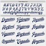 Custom Name Number Personalized Bomber Varsity Letterman Jacket White Navy Gray Pinstripe Full-Snap Style Personalized White