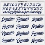 Custom Name and Number Two-Tone Gray Varsity Letterman Bomber Jacket - Personalized White Navy Pinstripe Full-Snap Design