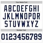 Personalized Navy Pinstripe Baseball Jersey for Men - Authentic White Design Personalized White Navy Pinstripe Navy Authentic