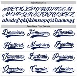 Personalized Navy Pinstripe Baseball Jersey for Men - Authentic White Design Personalized White Navy Pinstripe Navy Authentic