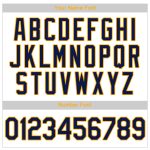 Personalized Navy Gold Pinstripe Baseball Jersey - Authentic White Design Personalized White Navy Pinstripe Navy-Gold Authentic