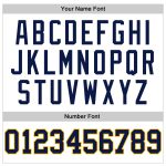 Personalized Navy Gold Basketball Jersey - White Navy Pinstripe Authentic Design Personalized White Navy Pinstripe Navy-Gold