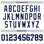 Personalized Navy-Gray Authentic Basketball Jersey - White Navy Pinstripe Design Personalized White Navy Pinstripe Navy-Gray