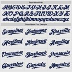 Personalized Custom Name Number Navy Gray Pinstripe Baseball Jersey with Raglan Sleeves - Team Authentic Personalized White