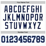 Custom Personalized Basketball Jersey - White Navy Pinstripe with Name & Number - Authentic Team Apparel Personalized White