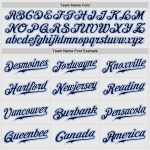 Custom Name and Number Personalized Baseball Jersey for Team, White Navy Pinstripe with Authentic Raglan Sleeves Personalized