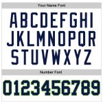 Custom Name Number Personalized Basketball Jersey - White Navy Pinstripe Neon Green Personalized White Navy Pinstripe Navy-Neon