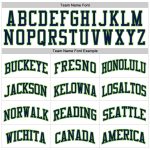 Custom Name Number Personalized Basketball Jersey - White Navy Pinstripe Neon Green Personalized White Navy Pinstripe Navy-Neon