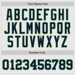 Personalized Team Baseball Jersey with Custom Name and Number, White Navy Pinstripe and Navy-Neon Green Raglan Sleeves Personalized