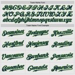 Personalized Team Baseball Jersey with Custom Name and Number, White Navy Pinstripe and Navy-Neon Green Raglan Sleeves Personalized