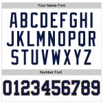 Custom Navy Old Gold Basketball Jersey with Personalized Name and Number - White Navy Pinstripe Design Personalized White