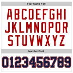 Personalized Custom Name Number Authentic Basketball Jersey White Navy Pinstripe Old Gold Red Personalized White Navy Pinstripe