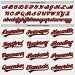 Custom Personalized Baseball Jersey with Name and Number - White Navy Pinstripe Navy-Orange Authentic Team Gear Personalized