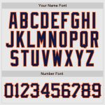 Custom Name Number Personalized Authentic Navy Orange Pinstripe Baseball Jersey with Raglan Sleeves Personalized White Navy