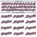 Custom Name Number Navy Red Sports Pants - Personalized White Navy Pinstripe Team Gear Personalized White Navy Pinstripe