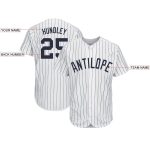 Custom Name and Number Personalized Navy White Pinstripe Softball Jersey for Team Personalized White Navy Pinstripe Navy