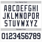 Custom Name and Number Personalized Navy White Pinstripe Softball Jersey for Team Personalized White Navy Pinstripe Navy