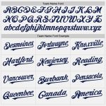 Custom Unisex Softball Jersey - Personalized Navy Pinstripe Two-Button with Name & Number, White Navy Design Personalized