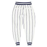 Custom Name and Number Personalized Navy-White Pinstripe Sports Pants for Team Use Personalized White Navy Pinstripe Navy-White
