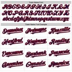 Personalized Authentic Sleeveless Baseball Jersey - White Navy Pinstripe Red Personalized White Navy Pinstripe Red Authentic