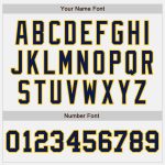 Custom Personalized Baseball Jersey with Authentic Pinstripe Design - White Navy Yellow Team Name & Number Personalized White