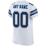 Custom Team Football Jersey - Personalized White Navy-Powder Blue Mesh with Name and Number Personalized White Navy-Powder