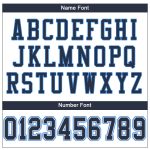 Custom Team Football Jersey - Personalized White Navy-Powder Blue Mesh with Name and Number Personalized White Navy-Powder