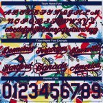 Custom Name Number Basketball Shorts 3D Pattern Hawaii Palm Trees Personalized White Navy Red Design Personalized White Navy-Red
