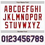 Custom Name Number Baseball Jersey - Personalized Authentic White Navy Red Raglan Sleeves Personalized White Navy-Red Authentic
