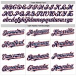 Custom Name Number Baseball Jersey - Personalized Authentic White Navy Red Raglan Sleeves Personalized White Navy-Red Authentic