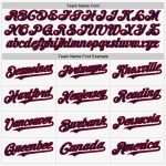 Personalized Authentic Sleeveless Baseball Jersey in White Navy-Red - Custom Sports Apparel Personalized White Navy-Red Authentic