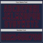 Custom Name and Number Personalized Baseball Jersey - Authentic White Navy-Red Split Fashion Team Gear Personalized White