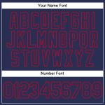 Custom Team Name and Number Basketball Jersey - Personalized Authentic Split Design in White Navy-Red Personalized White