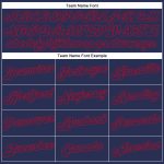 Custom Team Name and Number Basketball Jersey - Personalized Authentic Split Design in White Navy-Red Personalized White