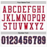 Personalized Authentic Basketball Jersey - White Navy Red Throwback Design Personalized White Navy-Red Authentic Throwback