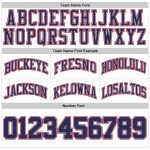 Custom Name and Number Authentic Basketball Shorts - Personalized White Navy-Red Throwback Style Personalized White Navy-Red