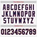 Custom Name Number Baseball Jersey - Personalized Red Navy White Team Jersey Personalized White Navy-Red Baseball Jersey